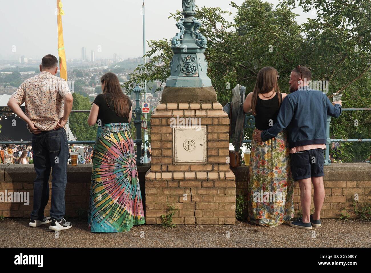 Londres, Royaume-Uni. 23 juillet 2021. Les festivaliers au Kaléidoscope Festival 2021 à Alexandra Palace, Londres. Photo: Richard Gray/Alamy Live News Banque D'Images