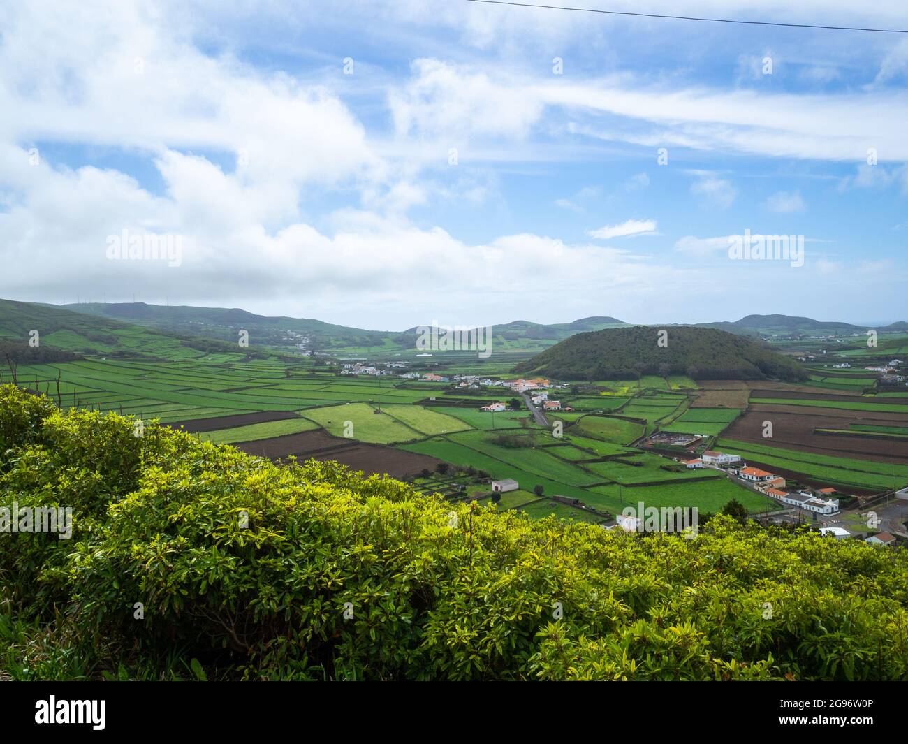 Paysage de l'île Graciosa, Açores Banque D'Images