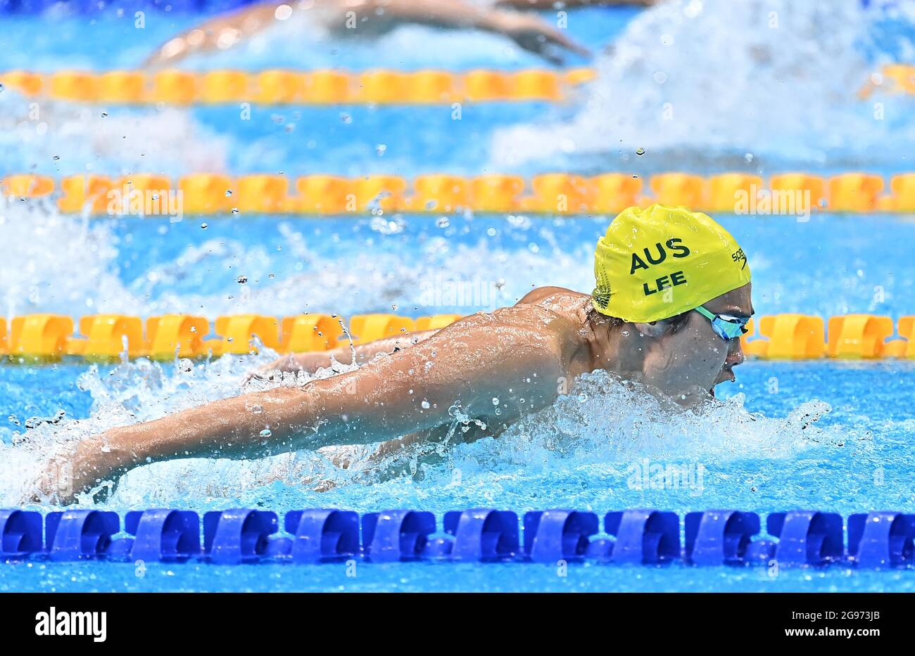 Tokyo, Japon. 24 juillet 2021. Natation. Centre aquatique de Tokyo. 2-1, 2 chome. Tatsumi. Koto-ku. Tokyo. Se-bon Lee (AUS) dans la chaleur 2 des hommes 400m medley individuel. Crédit Garry Bowden/Sport en images/Alamy Live News crédit: Sport en images/Alamy Live News Banque D'Images