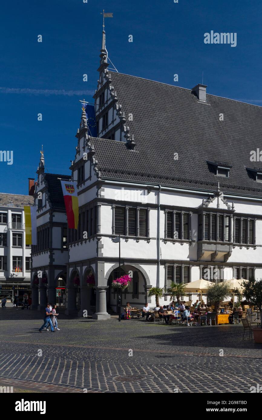 Paderborn Rathaus (ville haute) Banque D'Images