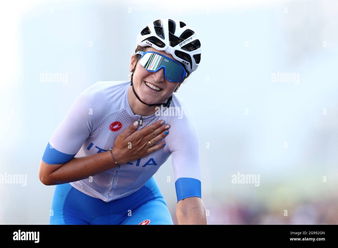Jeux Olympiques de Tokyo 2020 - Cyclisme - route - course de la route des  femmes - finale - Tokyo au circuit international de Fuji - Tokyo, Japon -  25 juillet 2021.