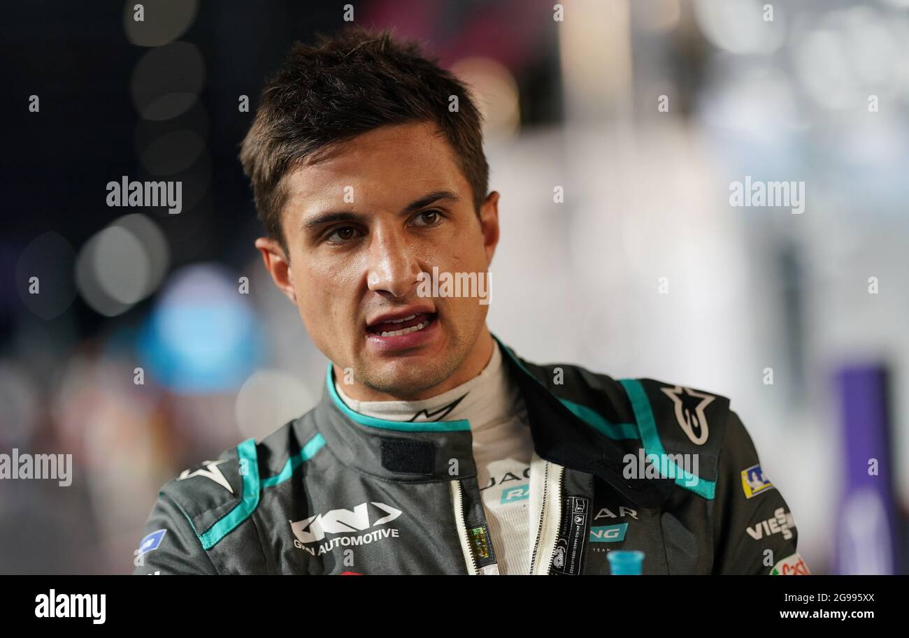 Jaguar Racing Mitch Evans lors du Heineken London E-Prix à Excel London. Date de la photo: Dimanche 25 juillet 2021. Banque D'Images