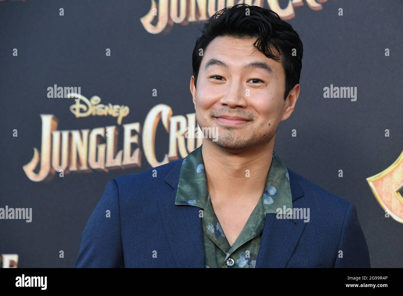 Simu Liu arrive à la première mondiale DE Disney's JUNGLE CRUISE qui s'est tenue à Disneyland à Anaheim, CA, le mardi 24 juillet 2021. (Photo de la Sathanlee B. Mirador/Sipa USA) Banque D'Images