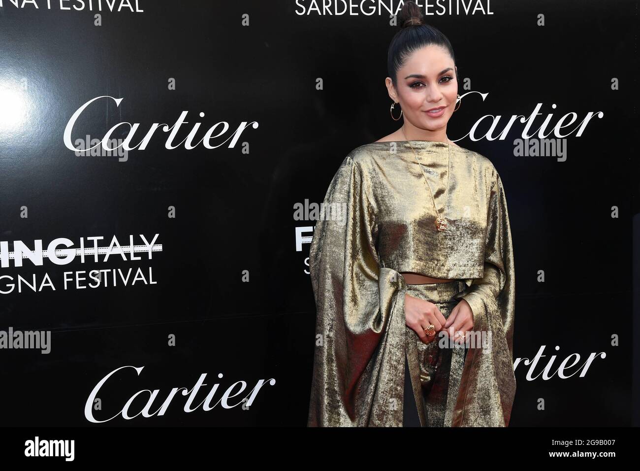 Santa Margherita Di Pula, Italie. 24 juillet 2021. Santa Margherita di Pula: Tournage du Festival de la Sardaigne en Italie. Photo: Vanessa Hudgens crédit: Agence de photo indépendante/Alamy Live News Banque D'Images