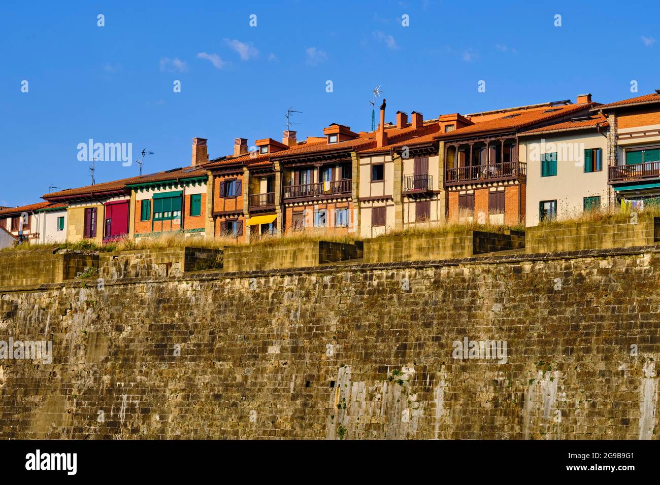 Espagne, pays Basque, Guipuscoa, Hondarribia, remparts de la vieille ville Banque D'Images