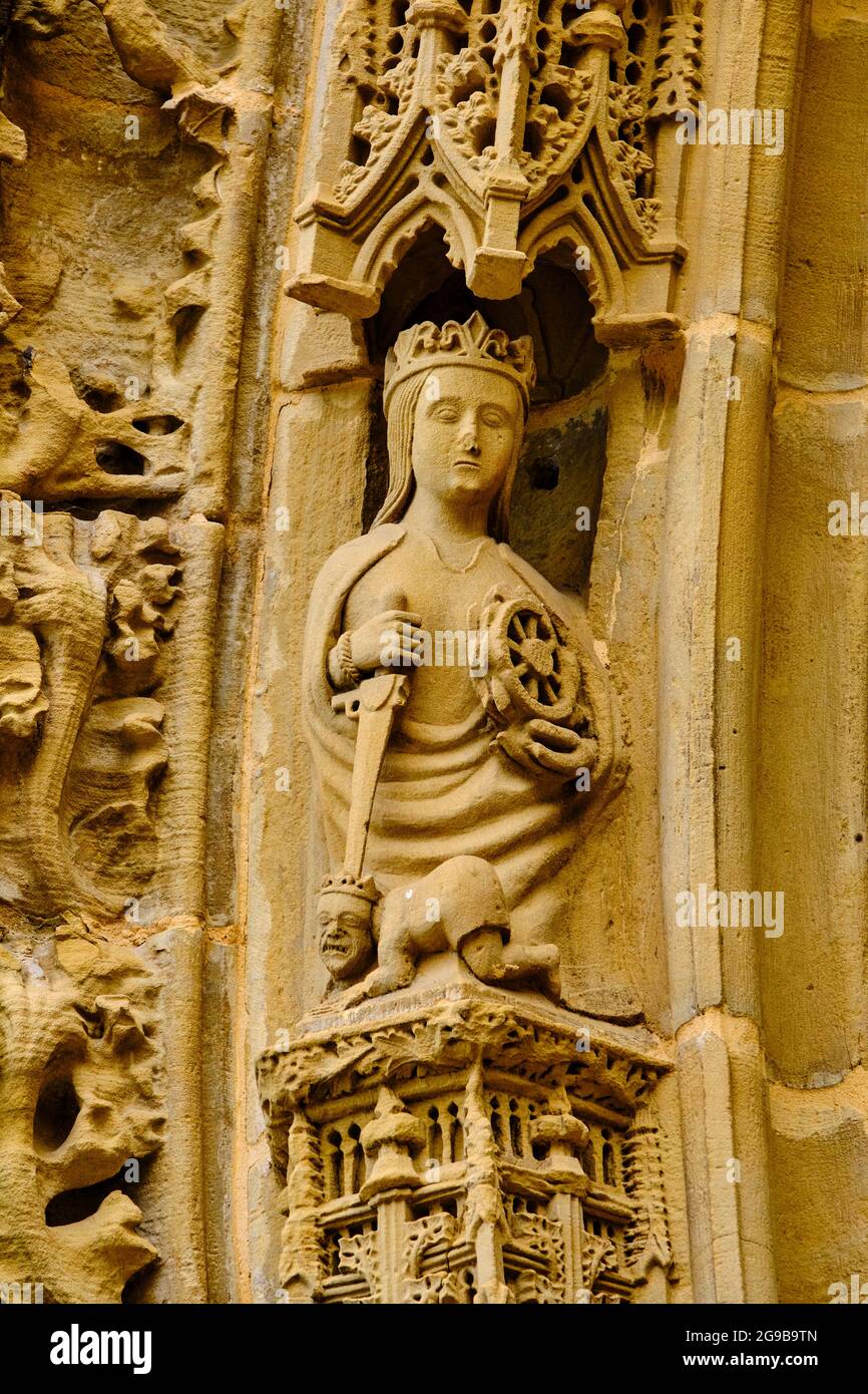 Espagne, pays basque espagnol, Vizcaya, Gernika-Lumo, Eglise de Santa Maria Banque D'Images