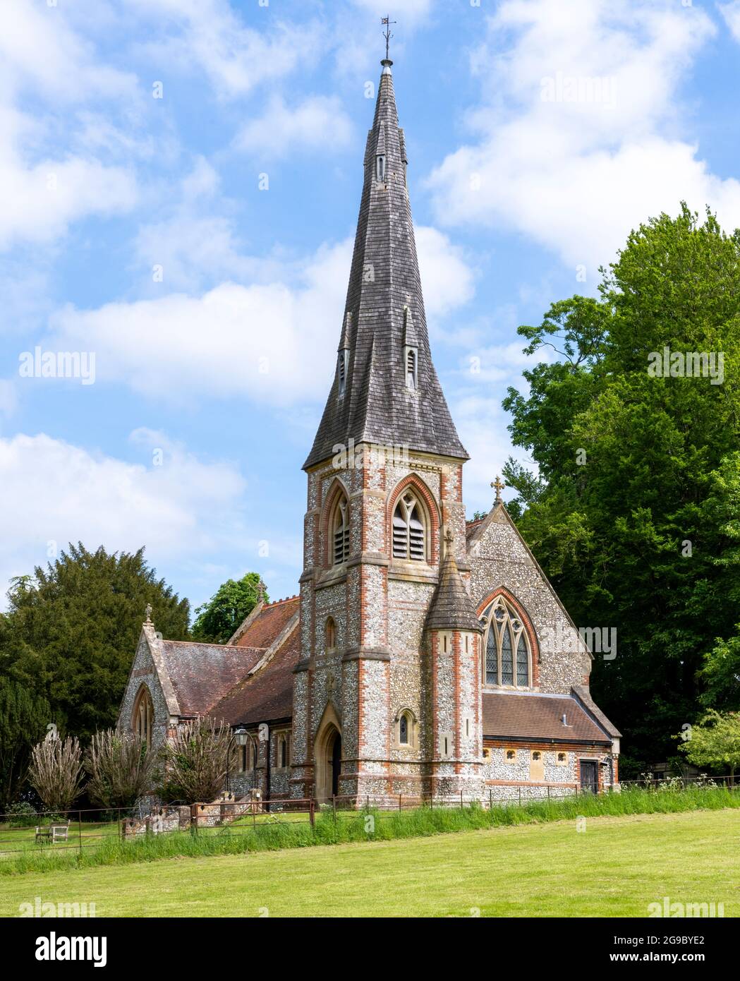 Église de Sainte-Marie-la-Vierge, église paroissiale de Preston Candover, Hampshire, Angleterre, Royaume-Uni Banque D'Images