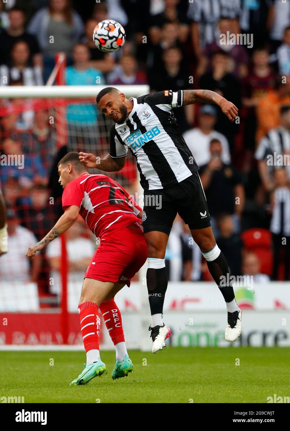 Doncaster, Angleterre, 23 juillet 2021. Jamaal Lascelles pendant le match amical d'avant-saison au Keepmoat Stadium, Doncaster. Crédit photo devrait se lire: Lynne Cameron / Sportimage Banque D'Images