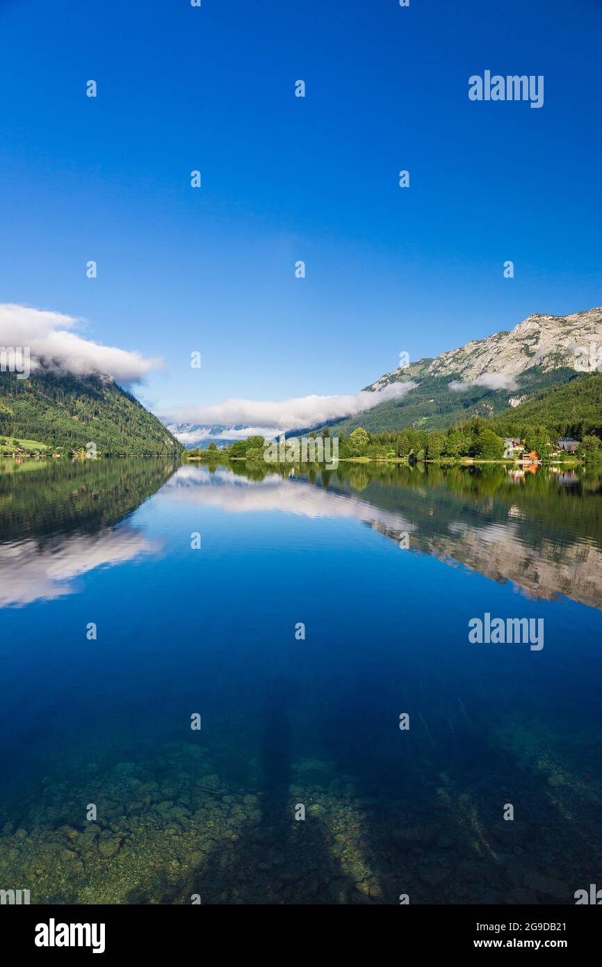 Gründseee vom Ort Gößl, Bad Aussee, Steiermark, Österreich Banque D'Images