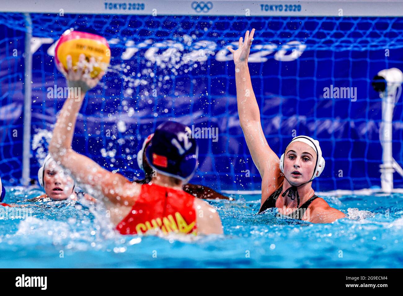 Tokyo, Japon. 26 juillet 2021. TOKYO, JAPON - JUILLET 26: Madeline Musselman des États-Unis lors du tournoi de water-polo olympique de Tokyo 2020 les femmes de l'équipe des États-Unis et de l'équipe de la Chine au centre de Waterpolo de Tatsumi le 26 juillet 2021 à Tokyo, Japon (photo de Marcel ter Bals/Orange Pictures) crédit: Orange pics BV/Alay Live News Banque D'Images