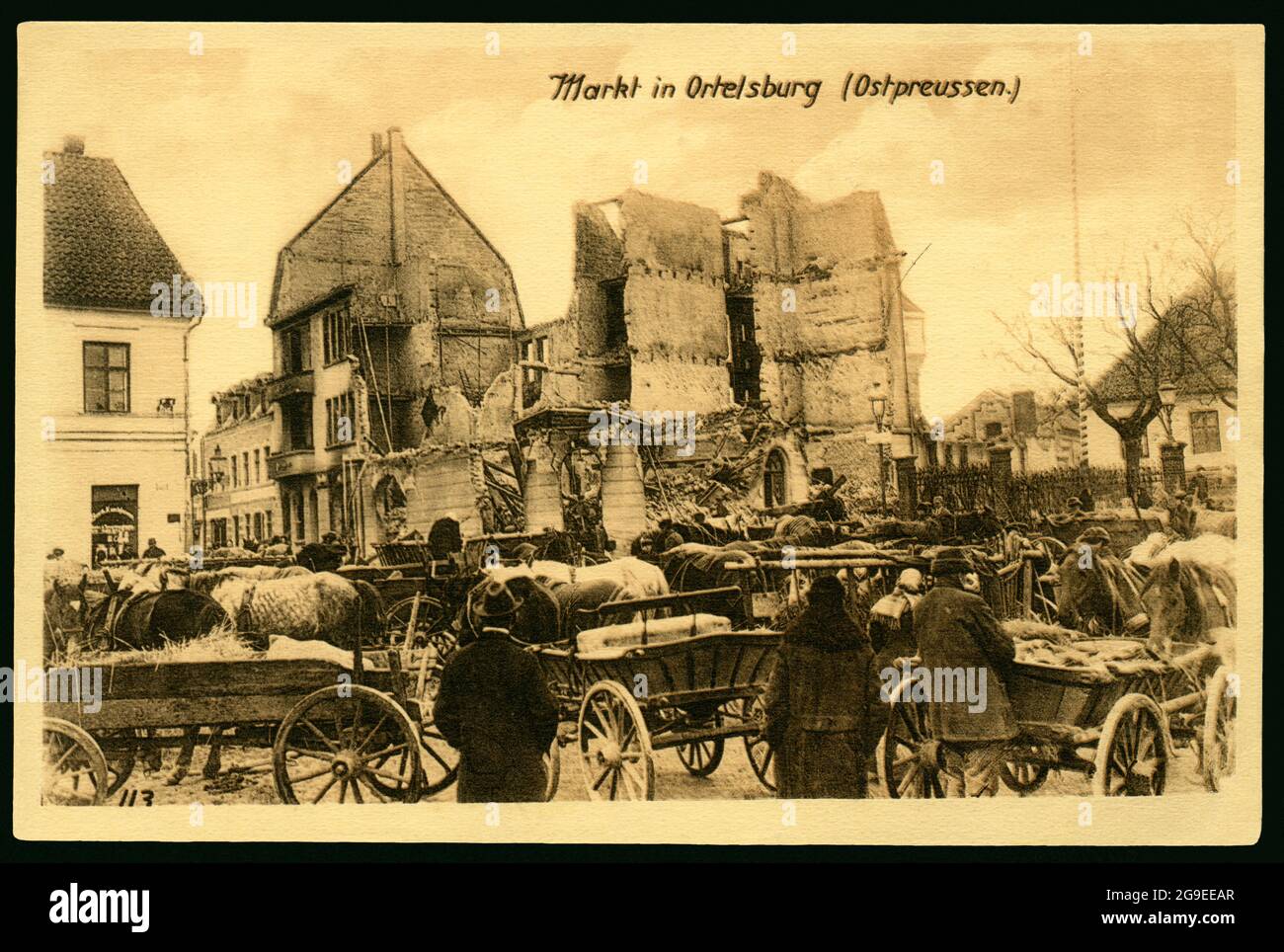 Pologne, Woiwodschaft Ermland-Masuren, Szczytno, jusqu'en 1945 Allemagne, Prusse orientale, MASURIA, ORTELSBURG, DROITS-SUPPLÉMENTAIRES-AUTORISATION-INFO-NON-DISPONIBLE Banque D'Images