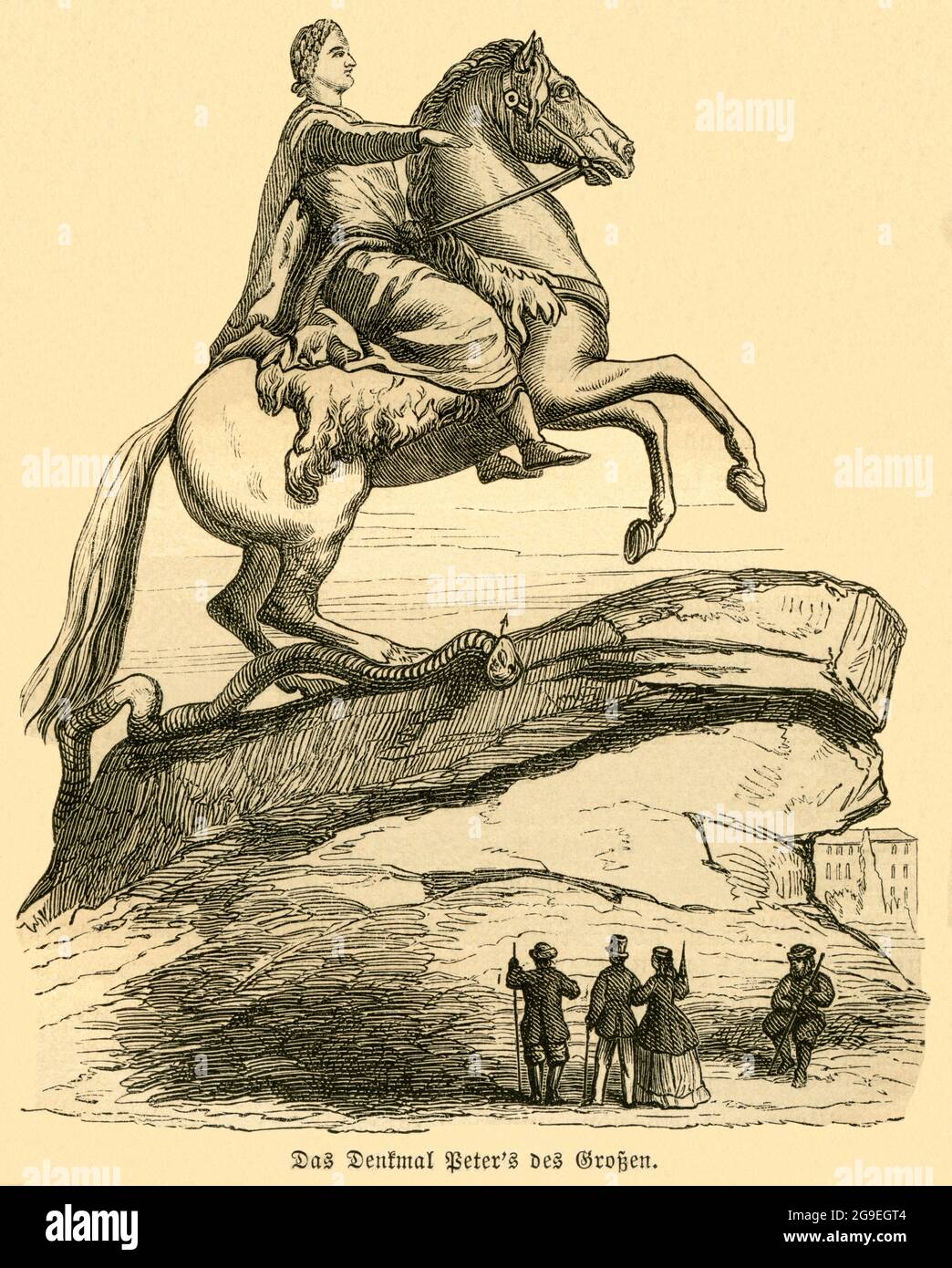 Russie, Nord-Ouest, Saint-Pétersbourg, Bronze Horseman Peter le Grand, DROITS-SUPPLÉMENTAIRES-AUTORISATION-INFO-NON-DISPONIBLE Banque D'Images