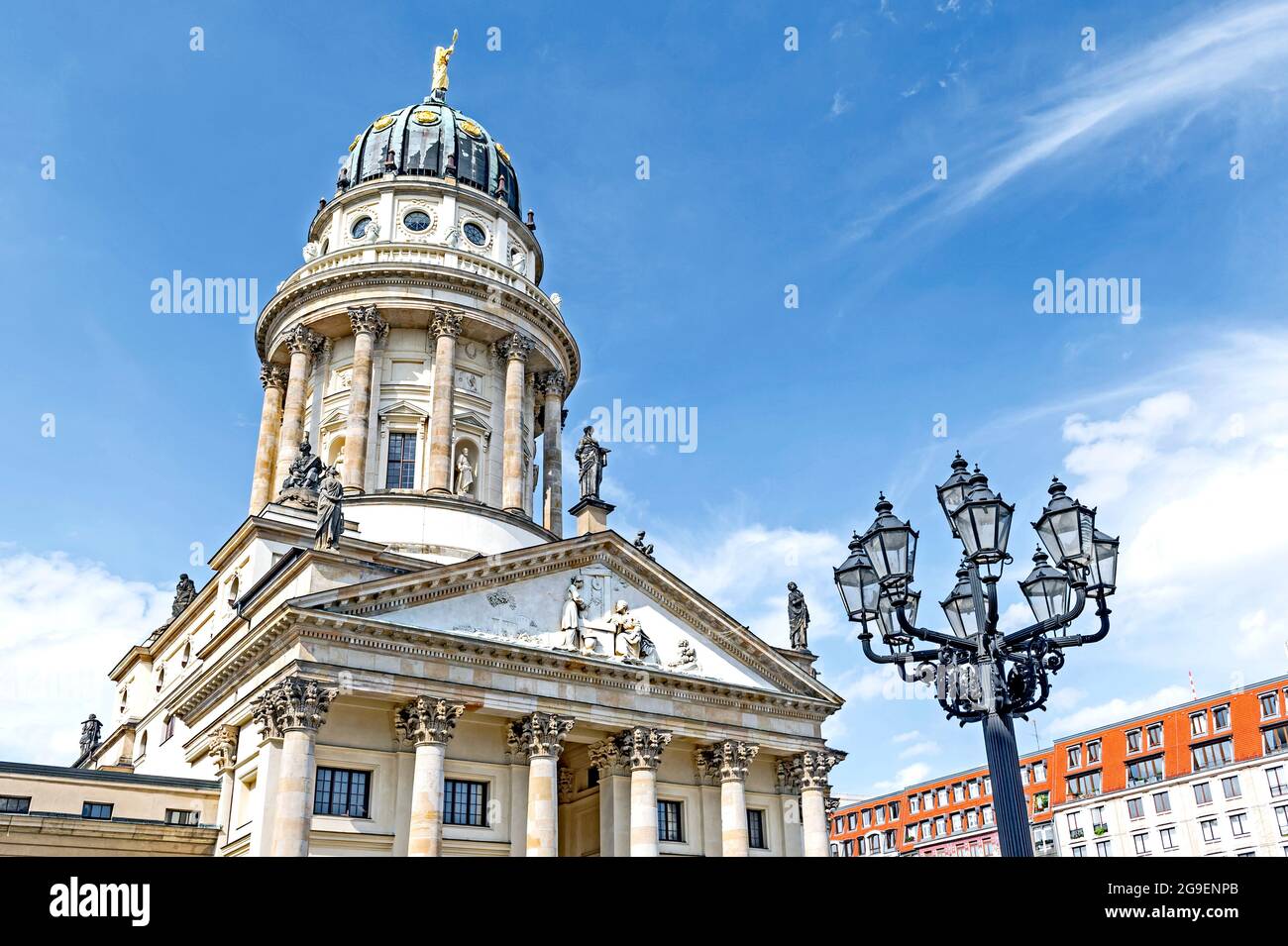 Berlin, Gendarmenmarkt:Cathédrale allemande;Deutscher Dom Banque D'Images