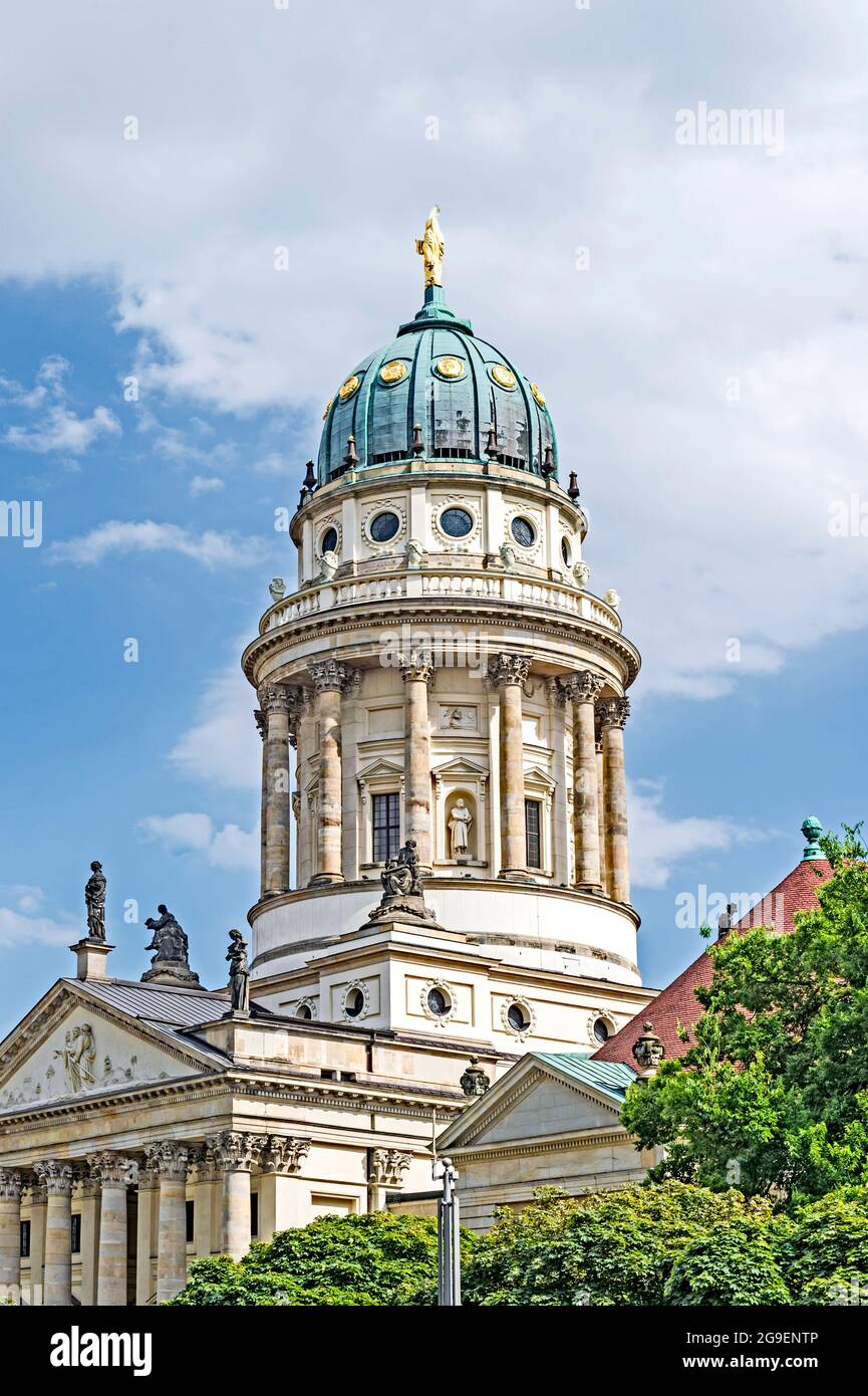 Berlin, Gendarmenmarkt:Cathédrale allemande;Deutscher Dom Banque D'Images