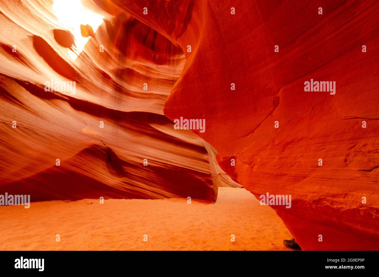 Antilope Canyon 2013 à page Arizona. Lumière et ombres orange Banque D'Images