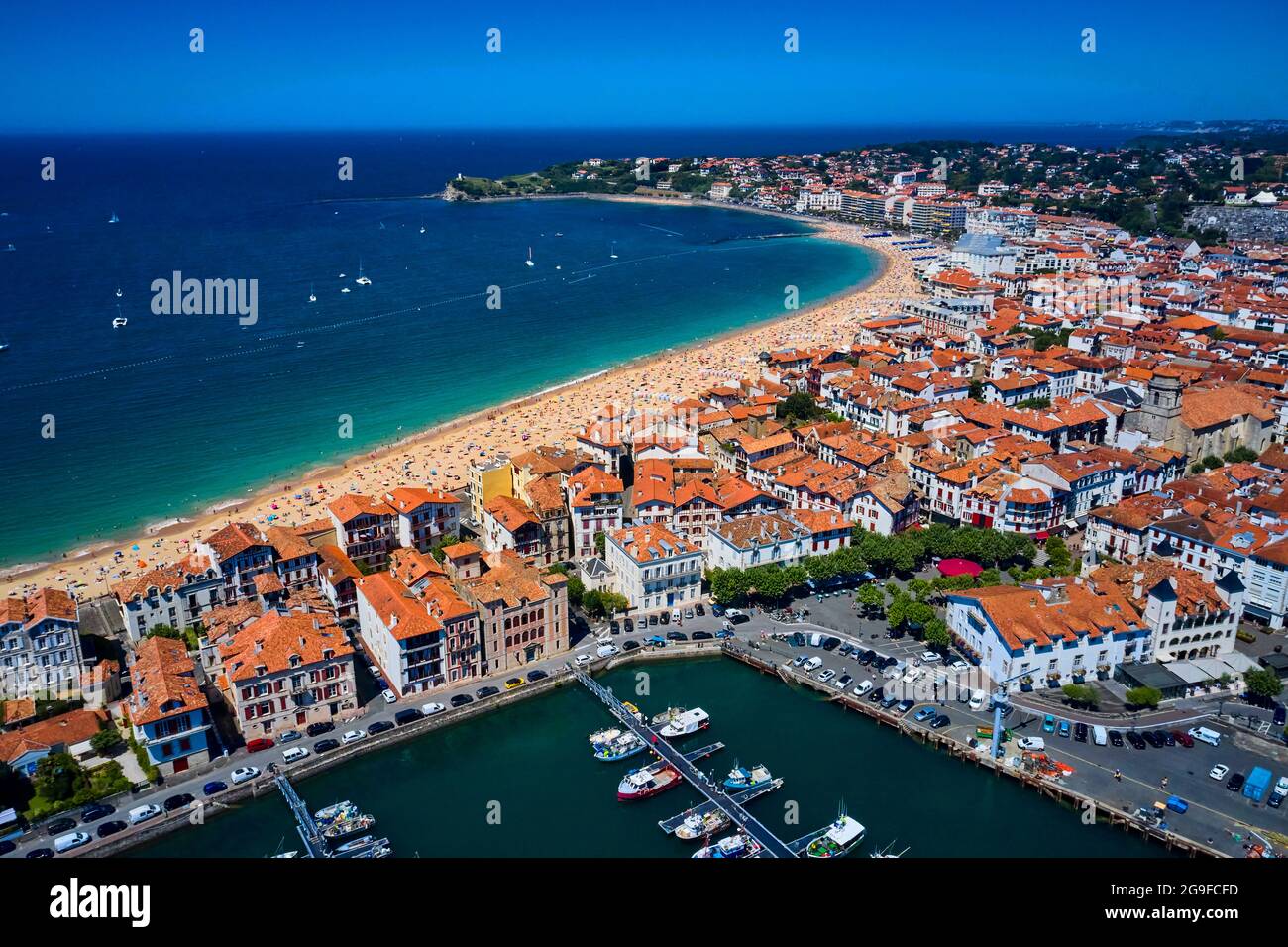 France, Pyrénées-Atlantiques (64), pays Basque, baie de Saint-Jean-de-Luz Banque D'Images