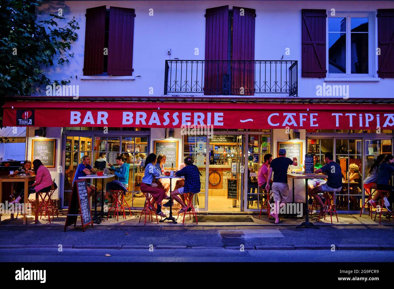 France, Pyrénées-Atlantiques (64), pays Basque, Saint-Jean-pied-de-Port Banque D'Images