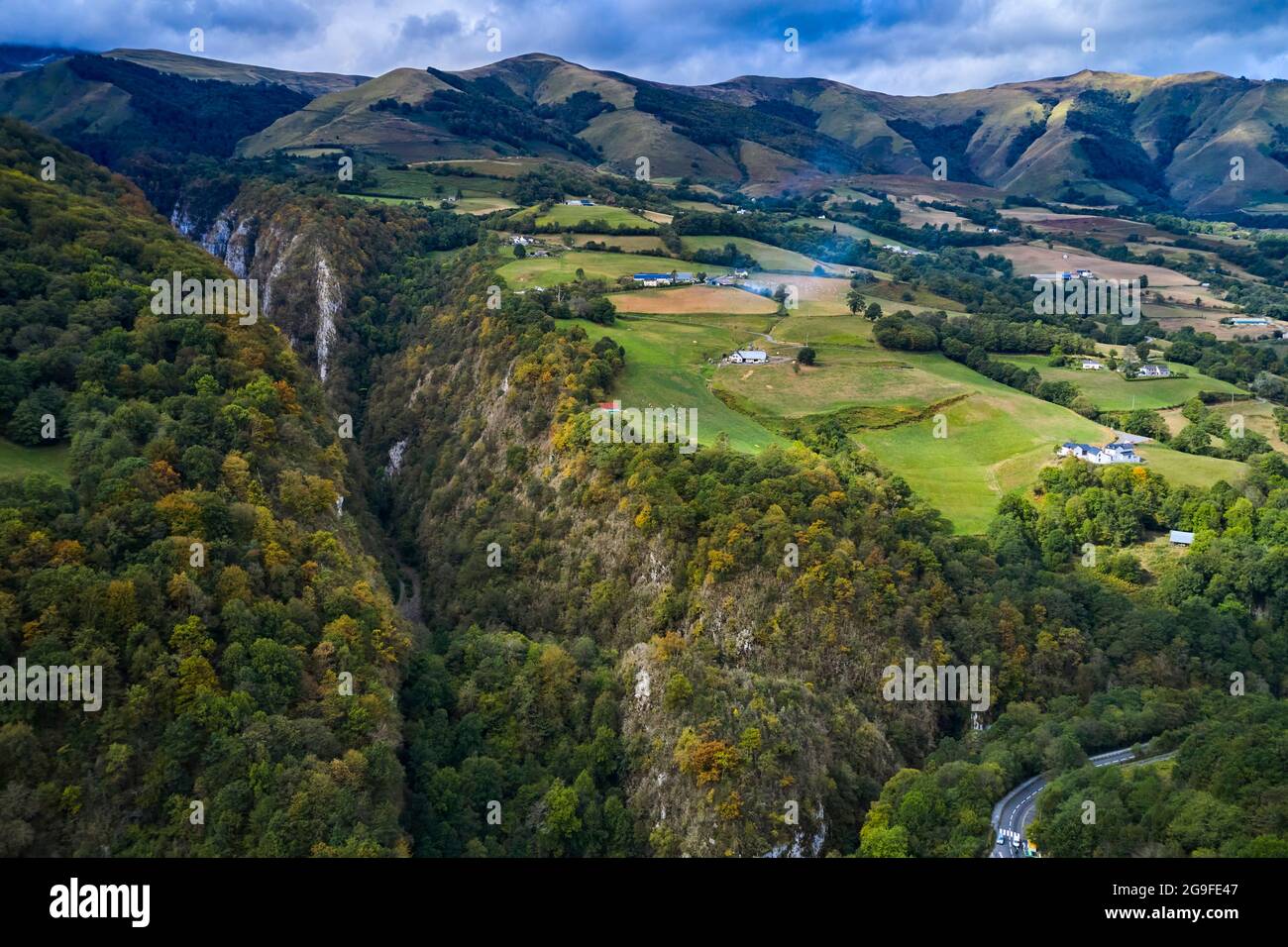 France, Pyrénées-Atlantiques (64), pays Basque, vallée de la haute Soule, Gorges de Kakouetta Banque D'Images