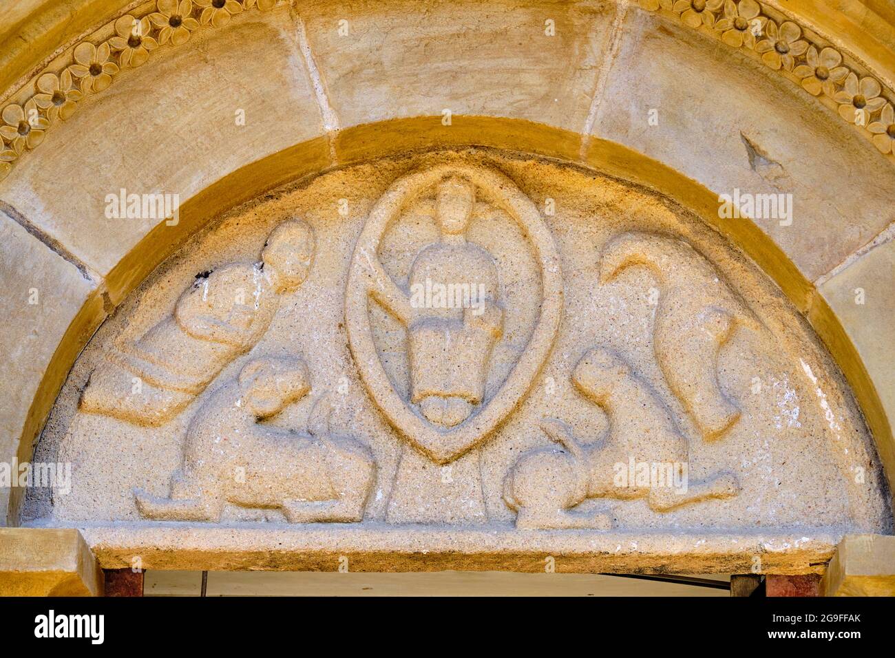 France, Pyrénées-Atlantiques (64), pays Basque, Mauléon, l'Hôpital Saint-Blaise classé au patrimoine mondial par l'UNESCO, exemple d'Hispano mauresque A. Banque D'Images