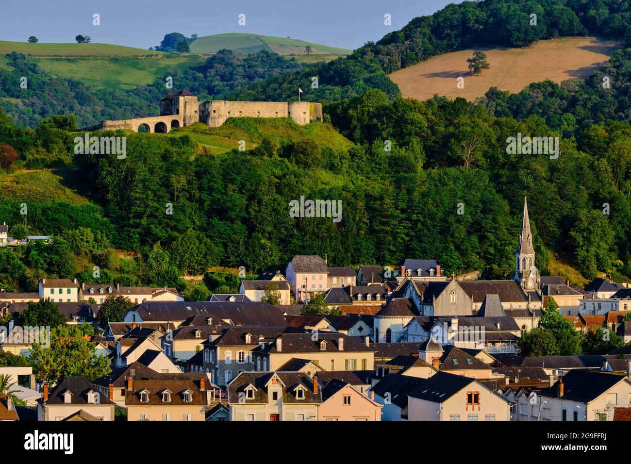 France, Pyrénées-Atlantiques (64), pays Basque, Mauléon-Licharre, le château fort // France, Pyrénées-Atlantiques (64), pays Basque, Mauléon-Licharhar Banque D'Images