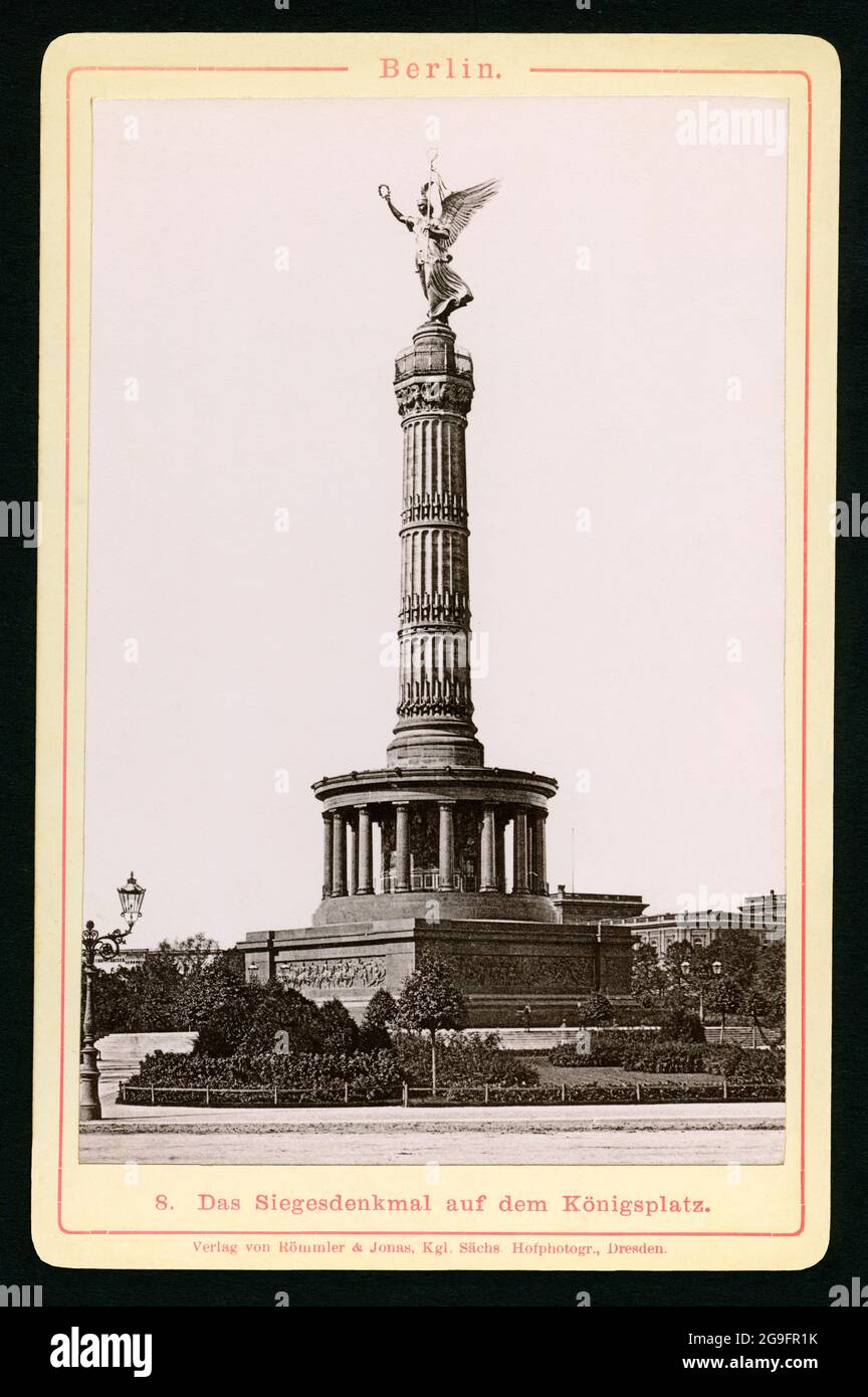 Géographie / voyage, Allemagne, Berlin, place de la République ( jusqu'à 1948 Kings Square ), la colonne de la victoire, DROITS-SUPPLÉMENTAIRES-AUTORISATION-INFO-NON-DISPONIBLE Banque D'Images