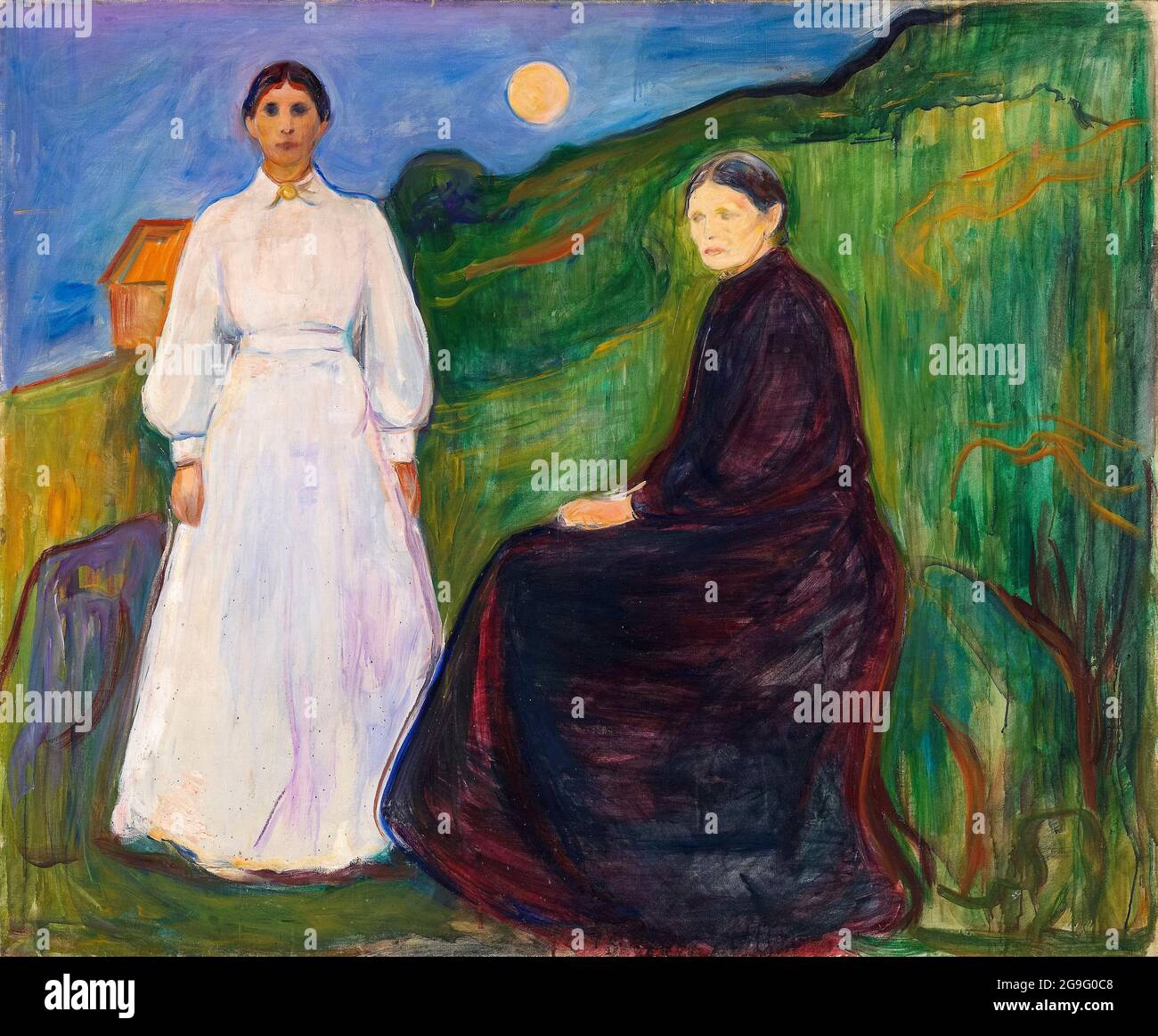 Edvard Munch, mère et fille, peinture, 1897-1899 Banque D'Images