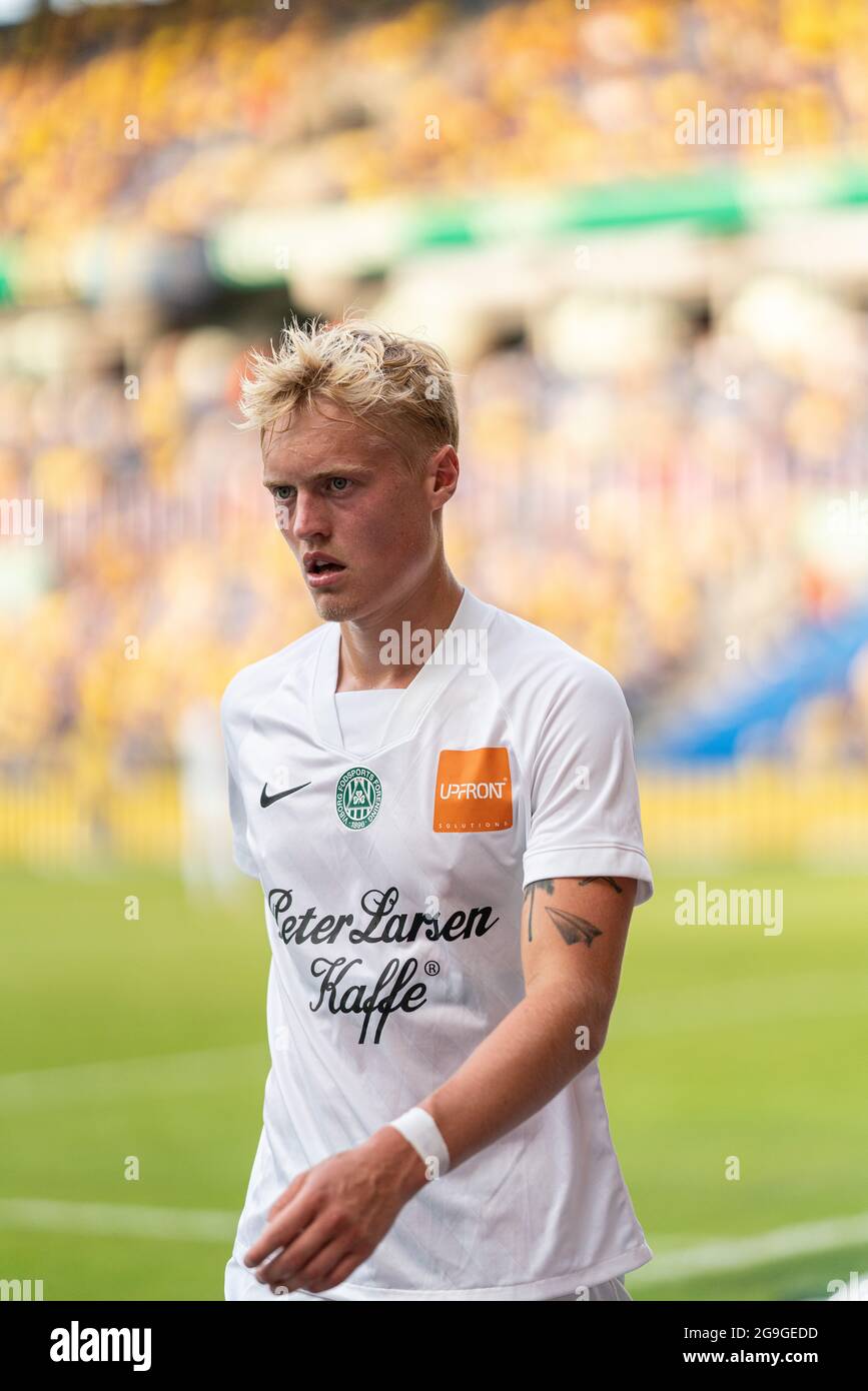 Broendby, Danemark. 25 juillet 2021. Tobias Bech (31) de Viborg FF vu pendant le match 3F Superliga entre Broendby IF et Viborg FF à Broendby Stadion à Broendby. (Crédit photo : Gonzales photo/Alamy Live News Banque D'Images