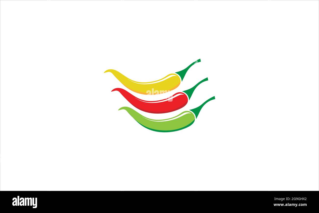 Icône vectorielle de piment fort jalapeno mexicain au design minimaliste Illustration de Vecteur