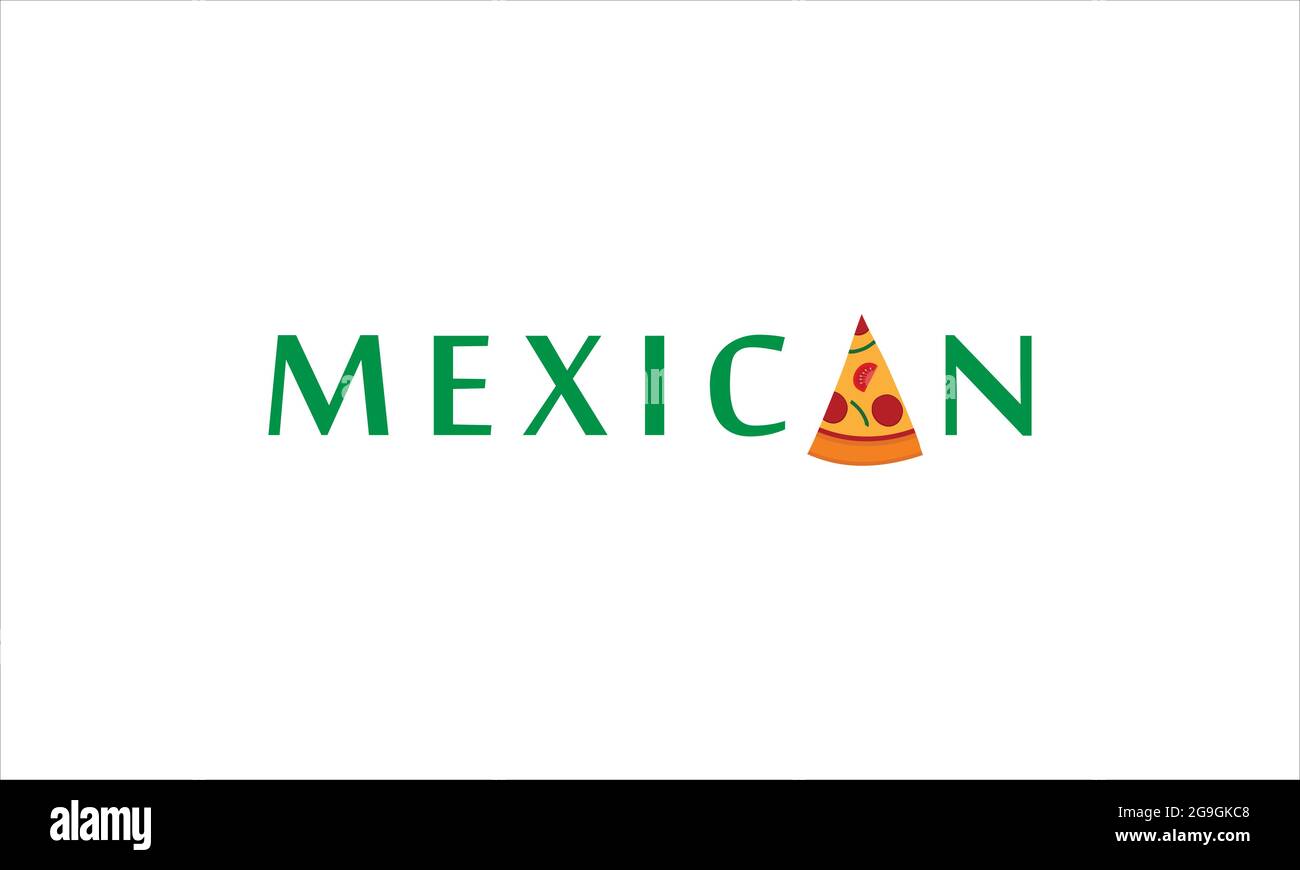 Lettre mexicaine verte avec icône typographique représentant un logo représentant un symbole d'illustration Illustration de Vecteur