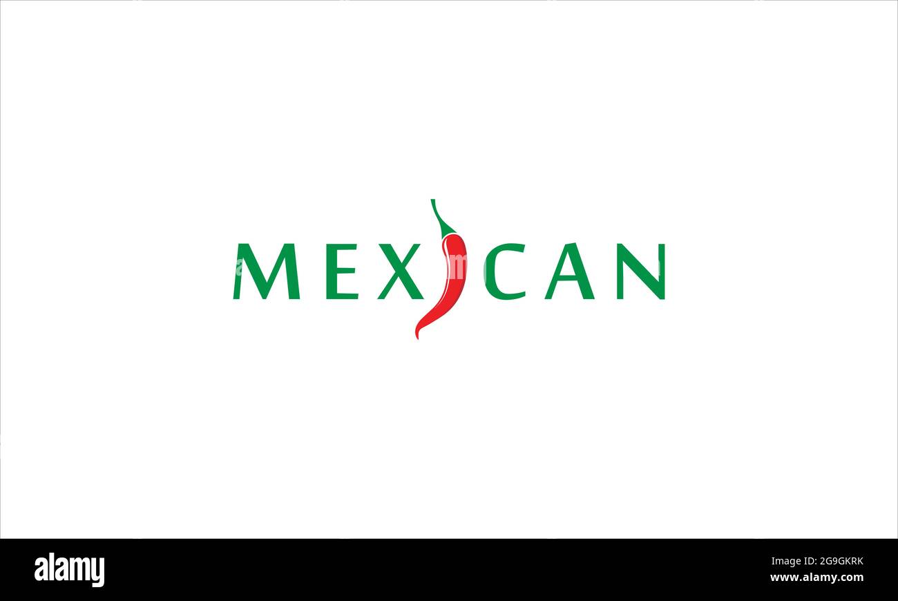Symbole d'illustration vectorielle du logo représentant un piment rouge mexicain Illustration de Vecteur
