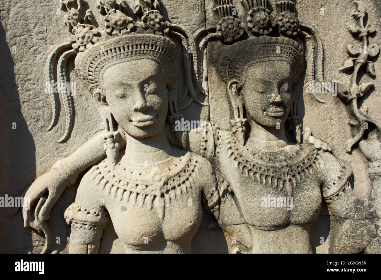 Asie du Sud-est, Cambodge, province de Siem Reap, site d'Angkor, patrimoine mondial Unseco de l'UNESCO depuis 1992, temple d'Angkor Wat (Angkor Vat), XIIe siècle, Banque D'Images