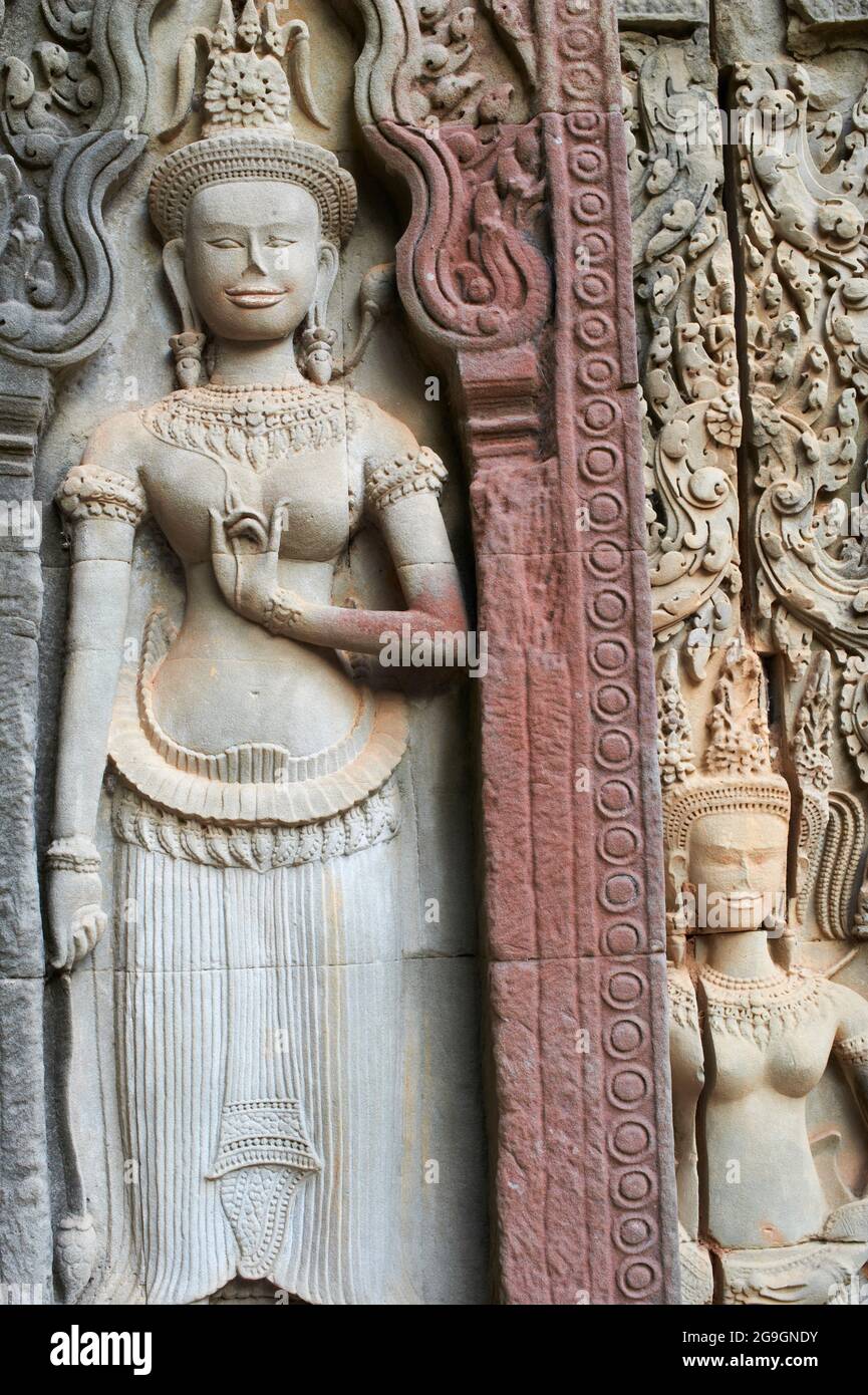 Asie du Sud-est, Cambodge, province de Siem Reap, site d'Angkor, patrimoine mondial de l'UNESCO depuis 1992, temple de Tommanon Banque D'Images