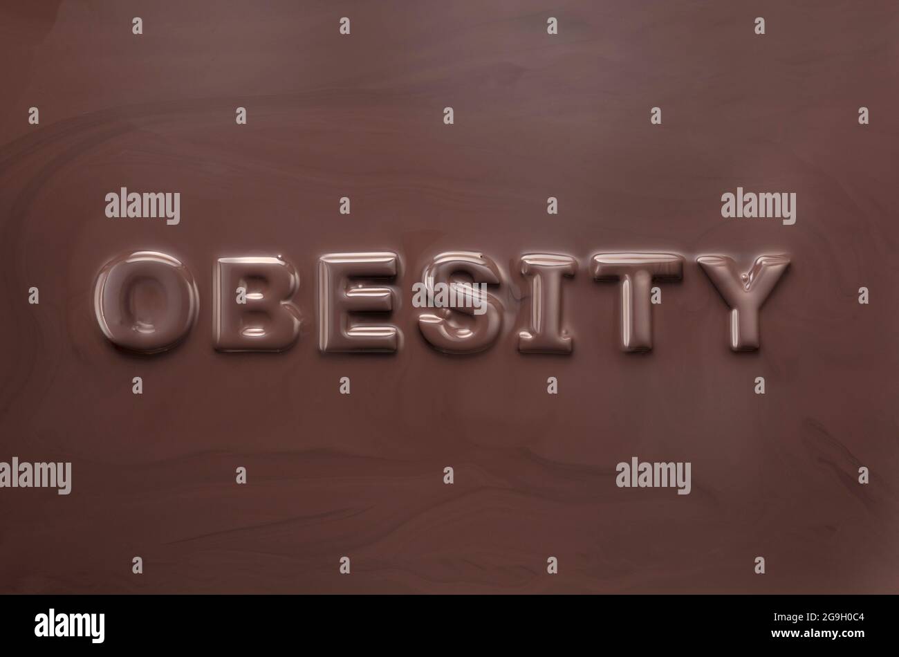 Obésité, excès de poids et mauvaise alimentation Banque D'Images