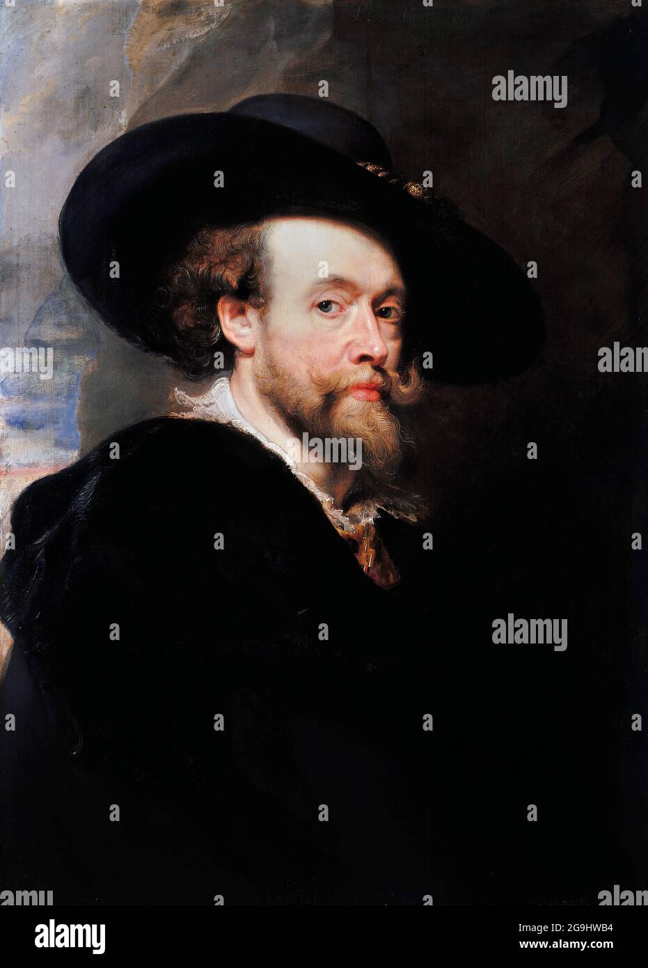 Autoportrait de Peter Paul Rubens (1577-1640), huile sur panneau, 1623 Banque D'Images