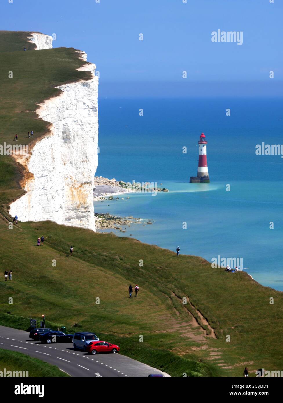 Beachy Head, Eastbourne, East Sussex. Banque D'Images