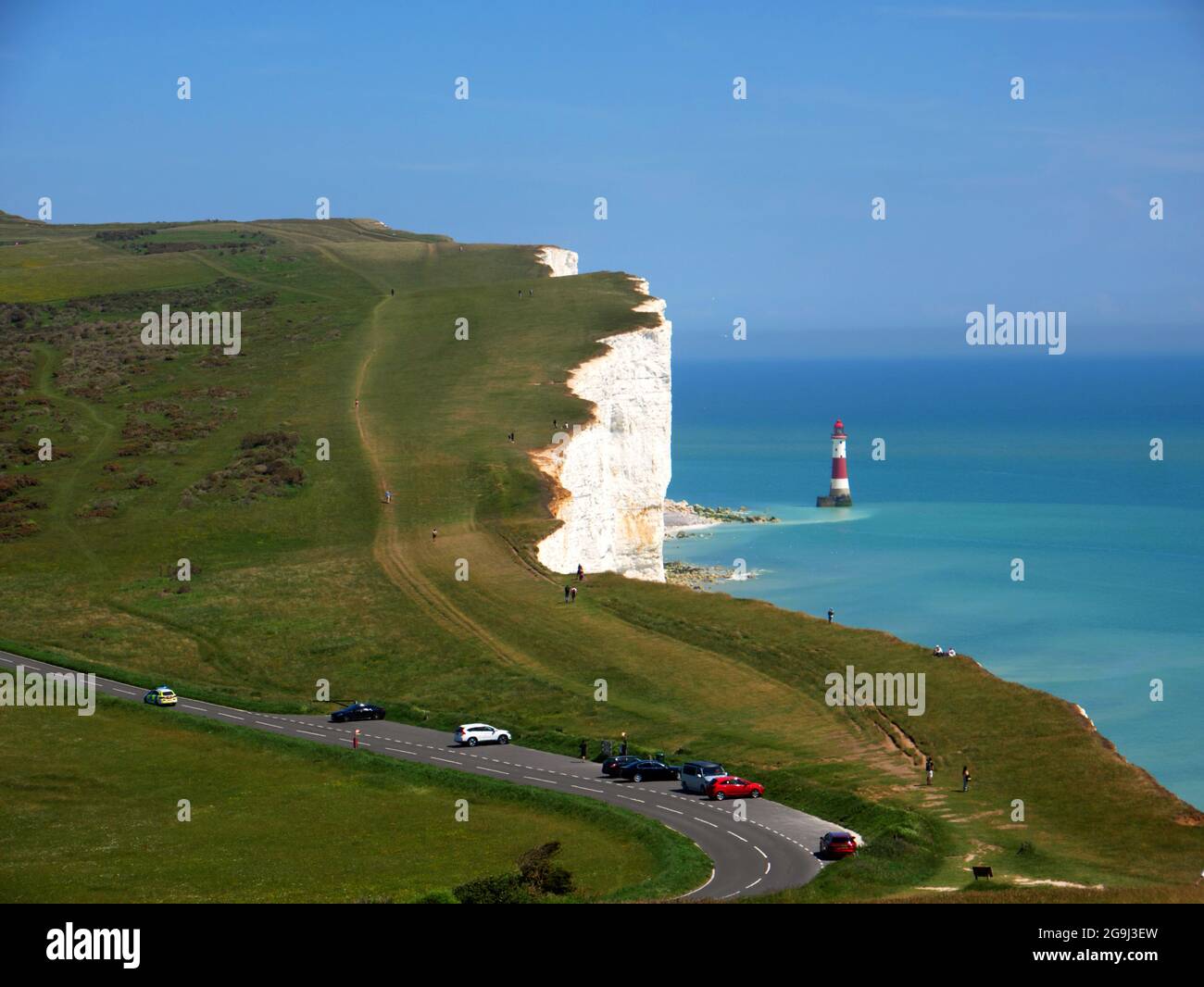 Beachy Head, Eastbourne, East Sussex. Banque D'Images