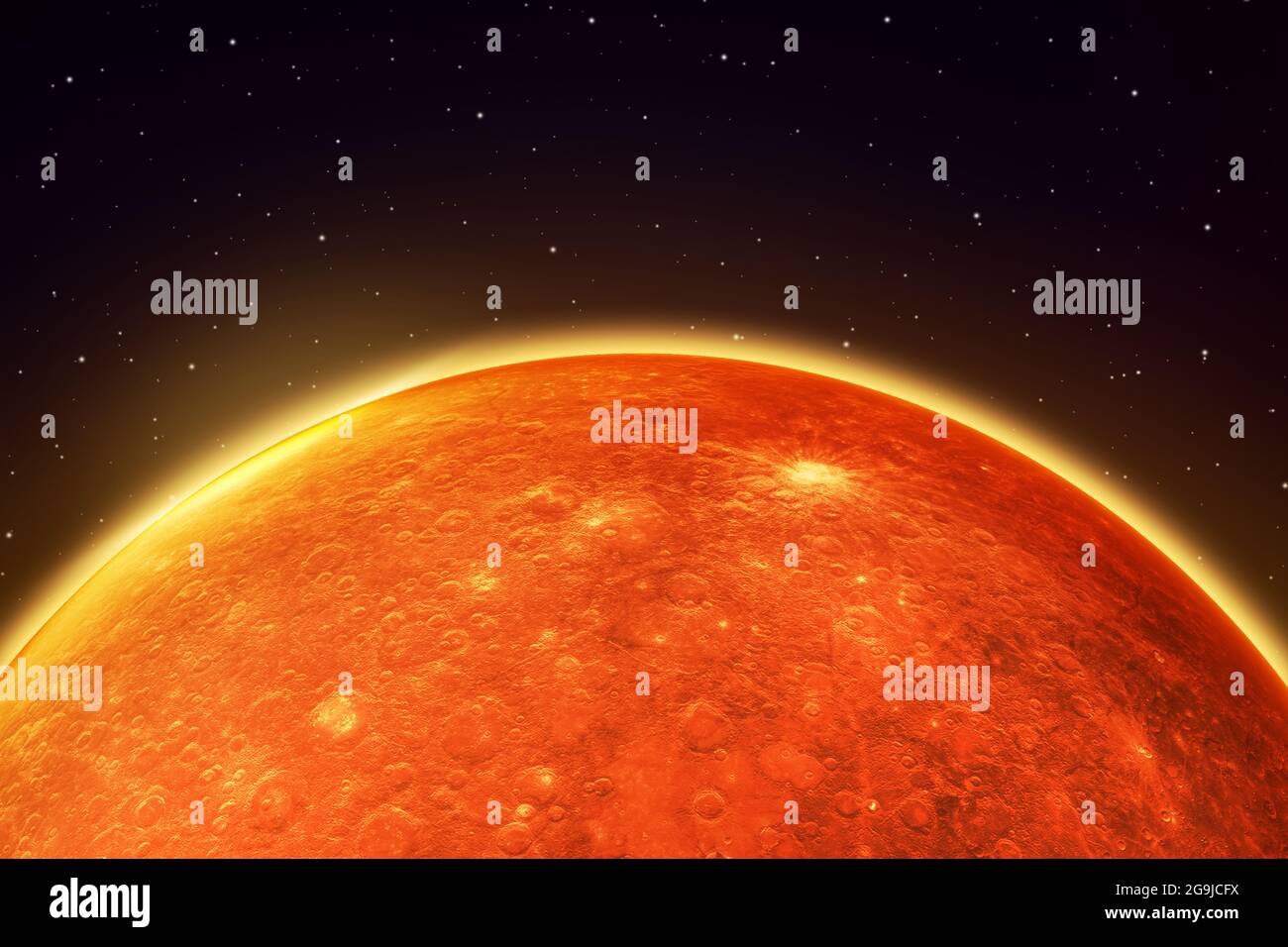 3D rendu Mars Résumé arrière-plan de l'espace avec lumière du soleil éclatante derrière lui. Toile de fond du concept d'espace moderne Banque D'Images 3D rendu Mars Résumé arrière-plan de l'espace avec lumière du soleil éclatante derrière lui. Toile de fond du concept d'espace moderne Banque D'Images