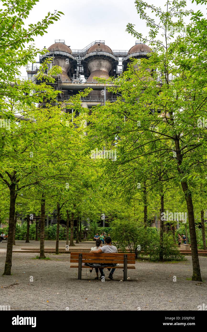 Duisburg North Landscape Park, Cowper Square, NRW, Allemagne Banque D'Images