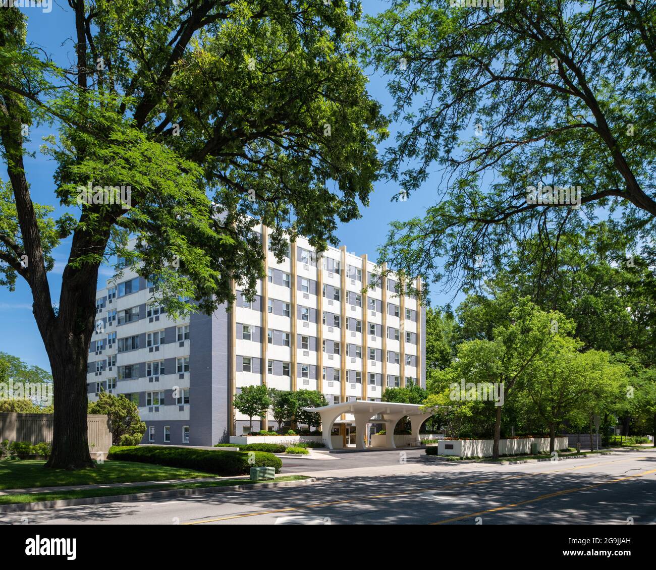 1410 Sheridan conçu par Ralph Huszagh Banque D'Images