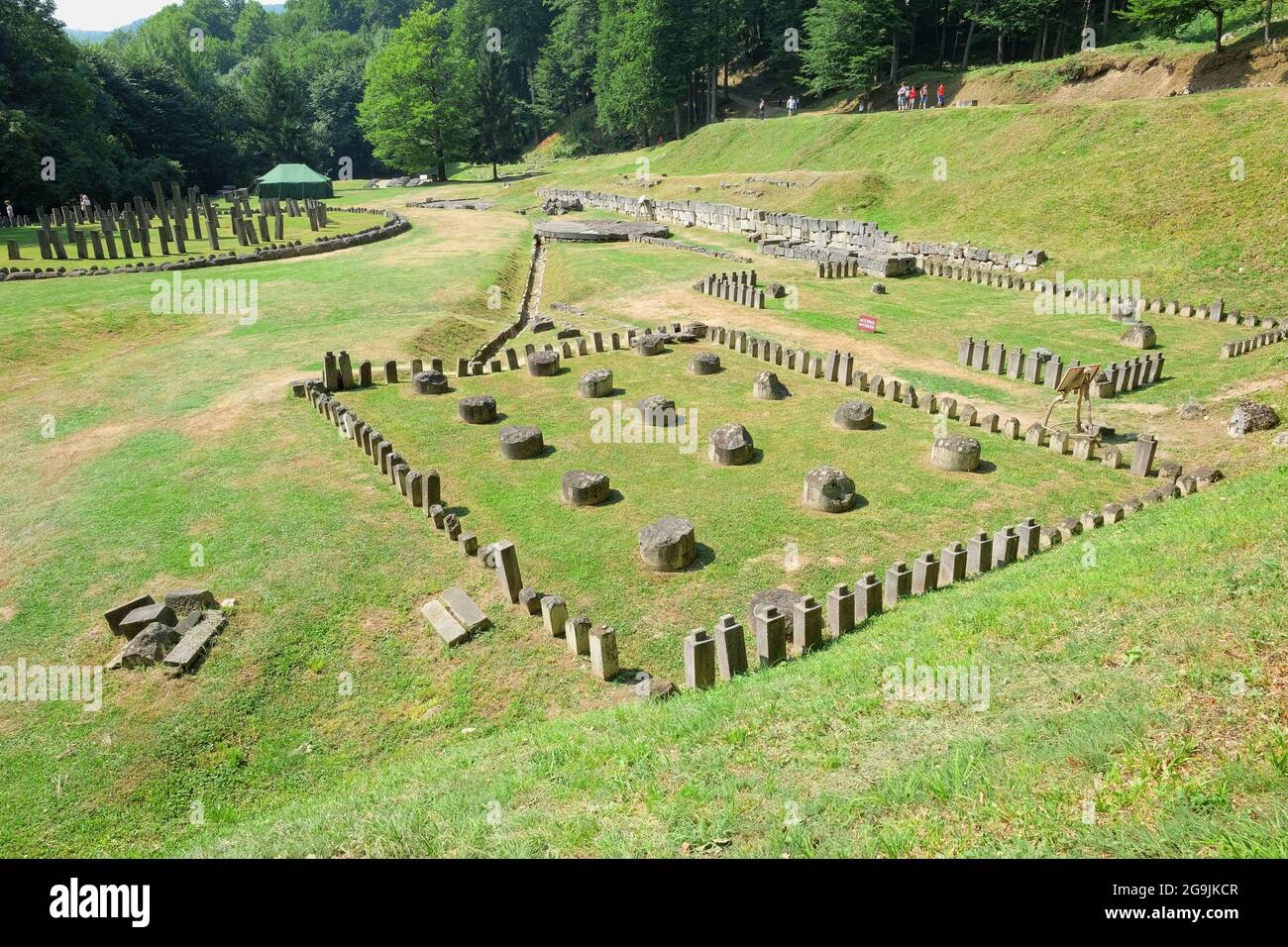 Région sacrée de Sarmizegetusa Regia, capitale du dernier roi dacian Decebal, Roumanie Banque D'Images