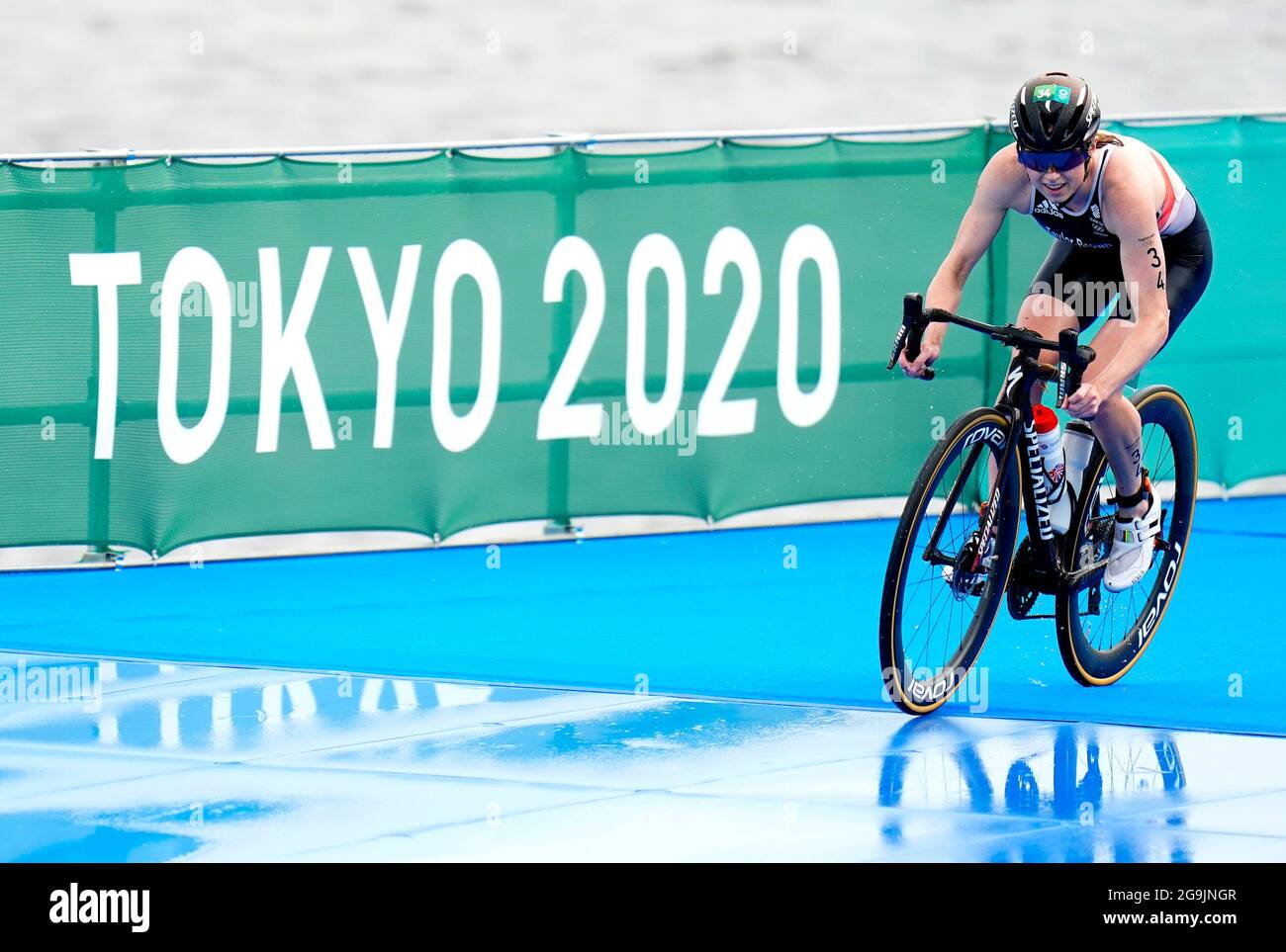 La Géorgie de la Grande-Bretagne Taylor-Brown lors du triathlon féminin au parc marin d'Odaiba le quatrième jour des Jeux Olympiques de Tokyo 2020 au Japon. Date de la photo: Mardi 27 juillet 2021. Banque D'Images