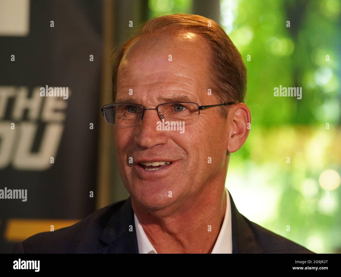 St. Louis, États-Unis. 26 juillet 2021. Jim Sterk, directeur de l'athlétisme de l'Université du Missouri, montré dans ce fichier de mai 2021 photo a accepté de se départir de son poste une fois qu'un nouveau leader est trouvé, il a été annoncé par l'Université de Columbia, Missouri, le lundi 26 juillet 2021. Sterk a été embauché en 2016 comme le 20e Mizzou AD. Photo du fichier par Bill Greenblatt/UPI crédit: UPI/Alay Live News Banque D'Images