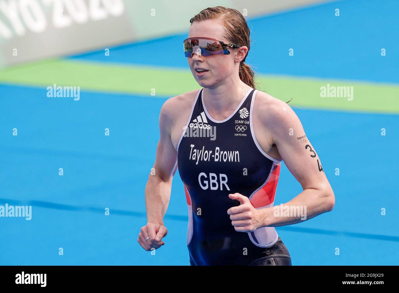 Tokyo, Japon. 27 juillet 2021. TOKYO, JAPON - JUILLET 27: La Géorgie Taylor-Brown de Grande-Bretagne rivalisant sur l'individu féminin lors des Jeux Olympiques de Tokyo 2020 au Parc marin d'Odaiba le 27 juillet 2021 à Tokyo, Japon (photo de PIM Waslander/Orange Pictures) NOCNSF crédit: Orange pics BV/Alay Live News Banque D'Images