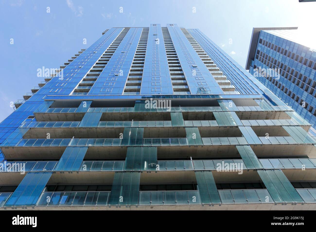 Immeuble d'appartements de grande hauteur, Montréal, province de Québec, Canada Banque D'Images