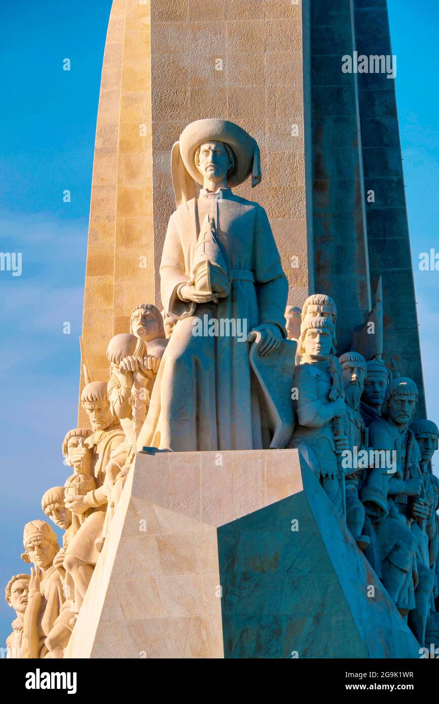 Marins et explorateurs, dirigés par Henry le navigateur, Monument aux découvertes, Belem, Lisbonne, Portugal Banque D'Images