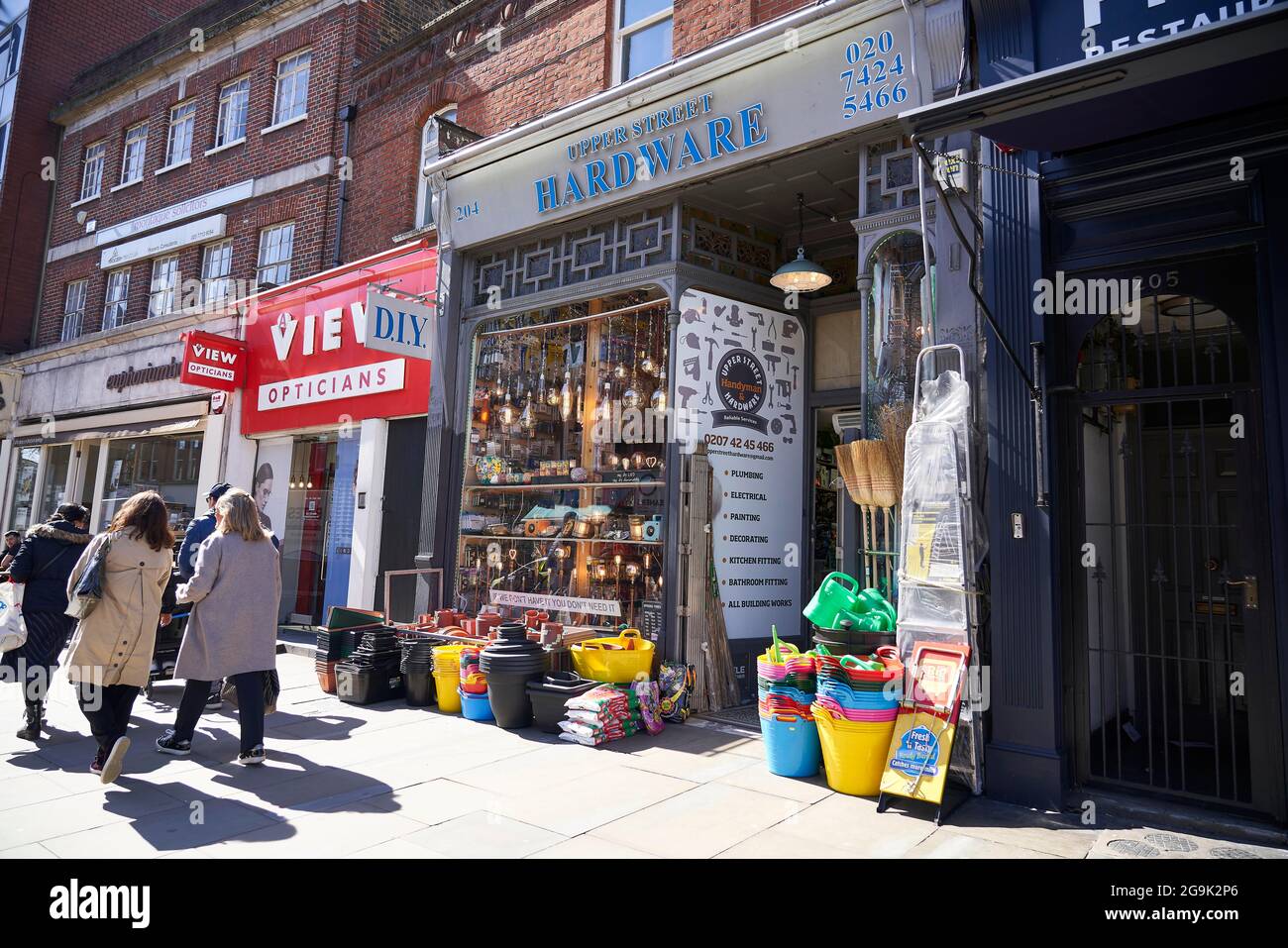 Petit magasin de bricolage, Londres, Angleterre, Royaume-Uni Banque D'Images