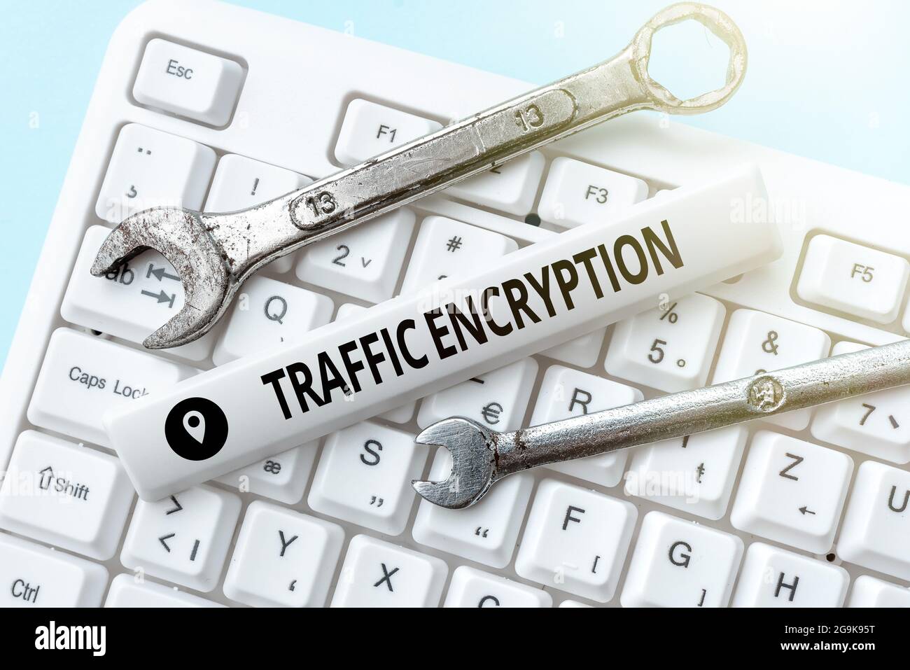 Inspiration montrant le signe de chiffrement du trafic. Business concept méthode de sécurisation de la transmission de l'information navigation Internet et recherche en ligne Banque D'Images