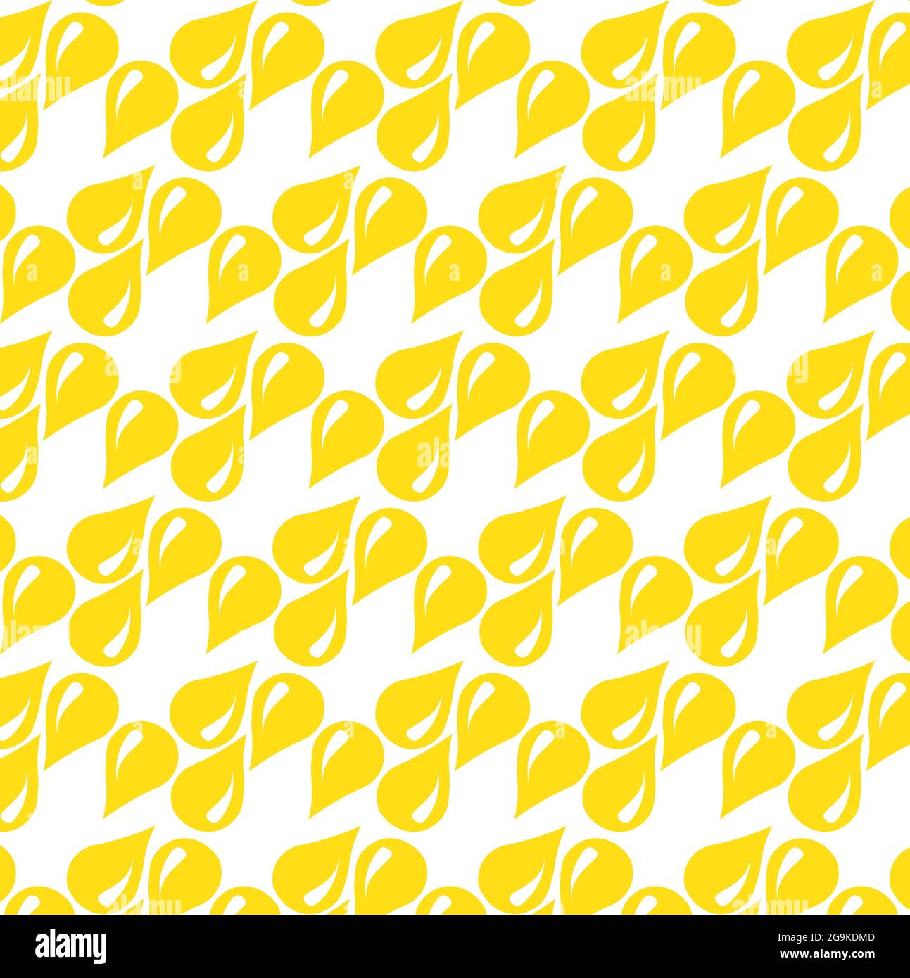 Le citron jaune laisse tomber le vecteur répétitif sans couture patten Illustration de Vecteur