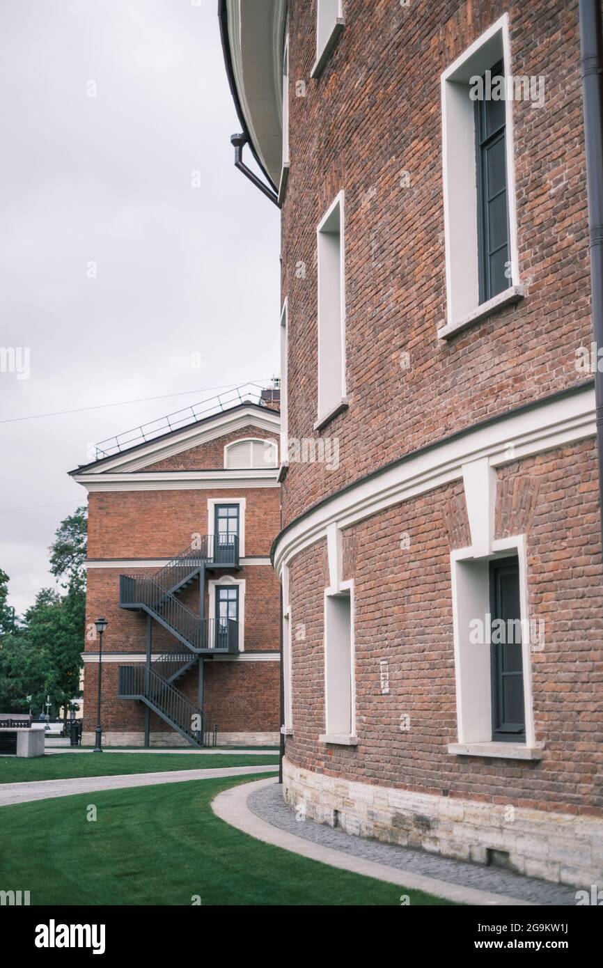 « Maison du commandant » et une partie de la « Maison des bouteilles » dans le parc « New Holland ». Banque D'Images