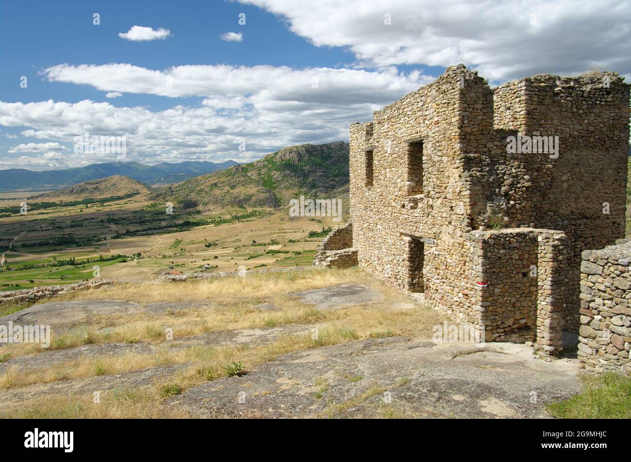 Murs fortifiés des tours de Marko près de Prilep, République de Macédoine Banque D'Images